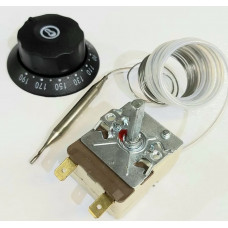 Термостат TM-190PM +50 до +190 °С 20А/400V, аналог EGO 55.13039.310, COK200AB для фритюрниц ЭФК АБАТ (Чувашторгтехника)и др.