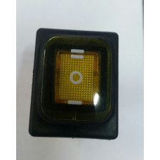 Кнопка переключатель клавишный 30А с защитой ШКВЗ  реверс (цвет-желтый) 