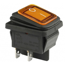 Кнопка переключатель клавишный 30А с защитой  (цвет-оранжевый) 